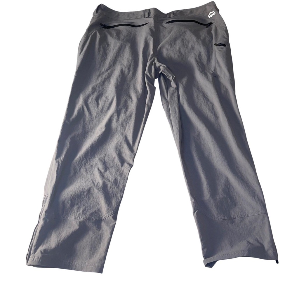 Outdoor Performance Fish Travel Zip Pocket Nylon Gray Lightweight Activewear - Picture 11 of 14